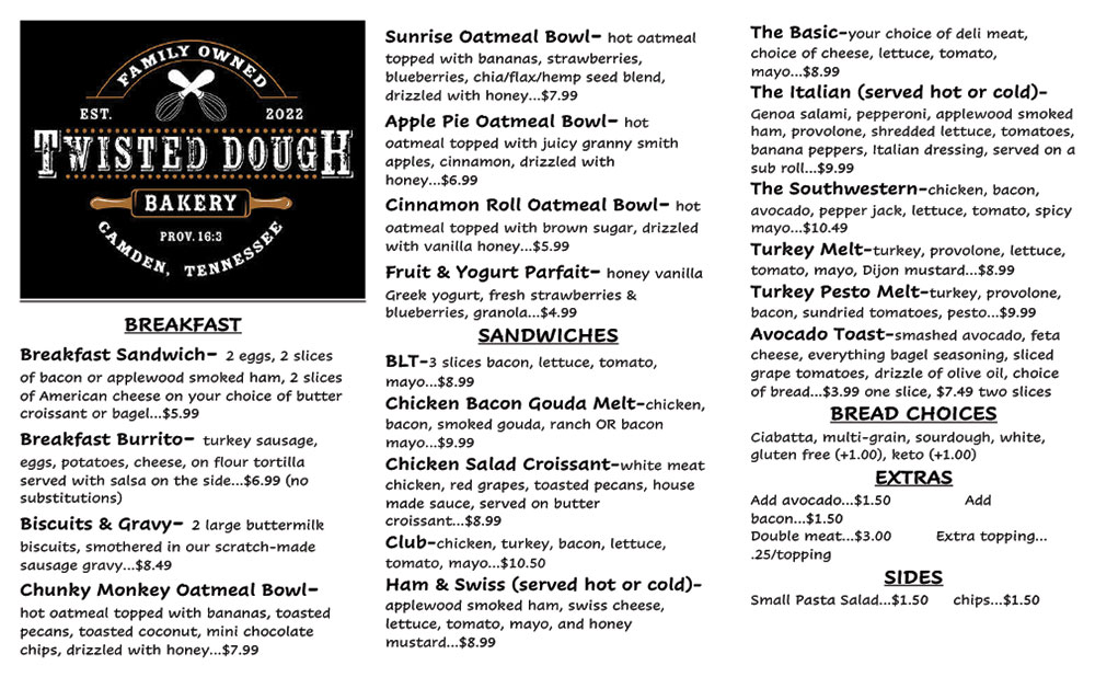 Café Menu 1