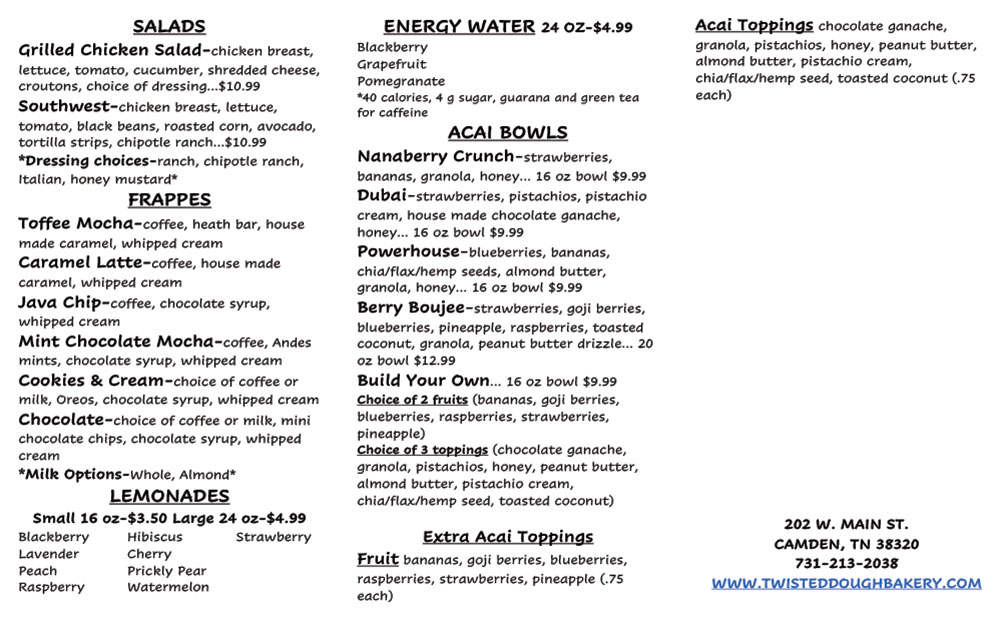Café Menu 2